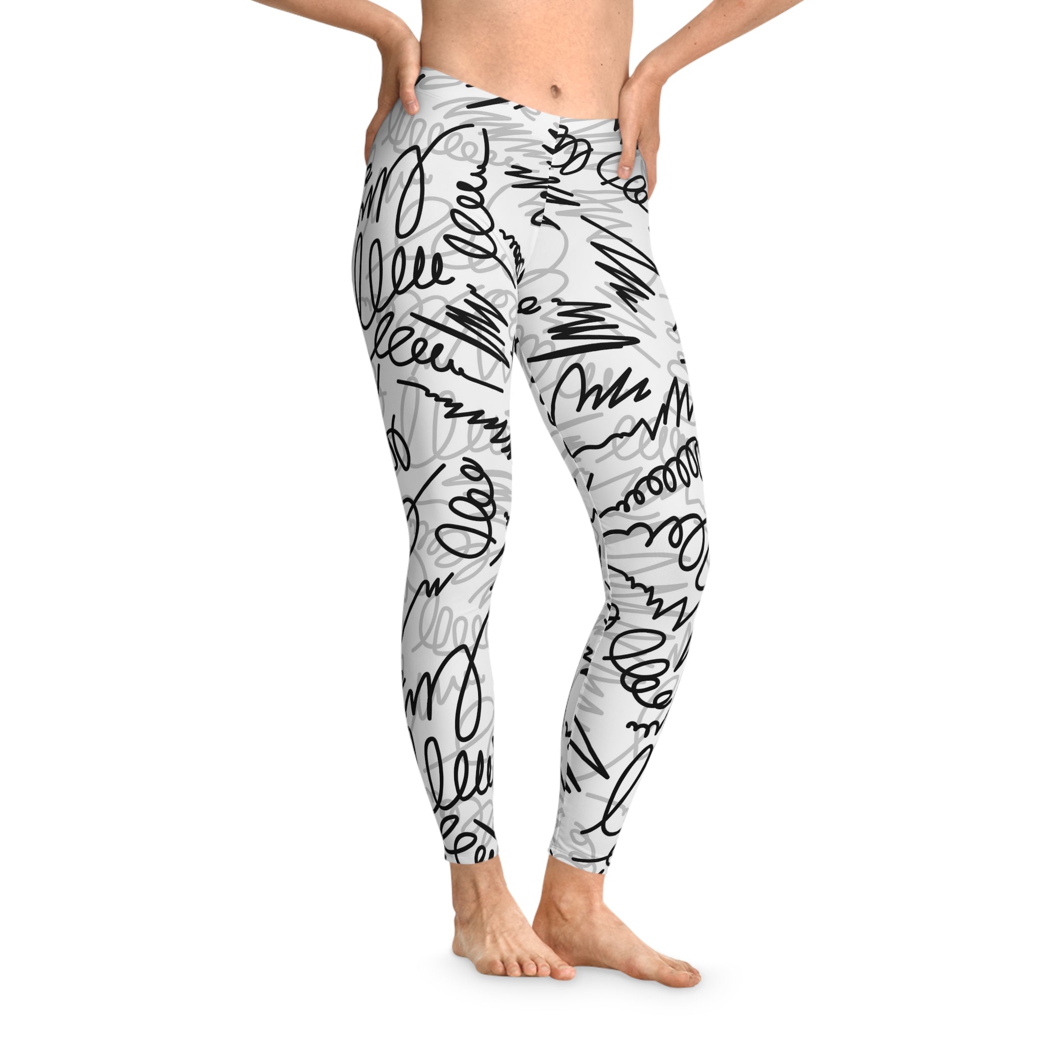 Abstract Alley Graffiti Leggings