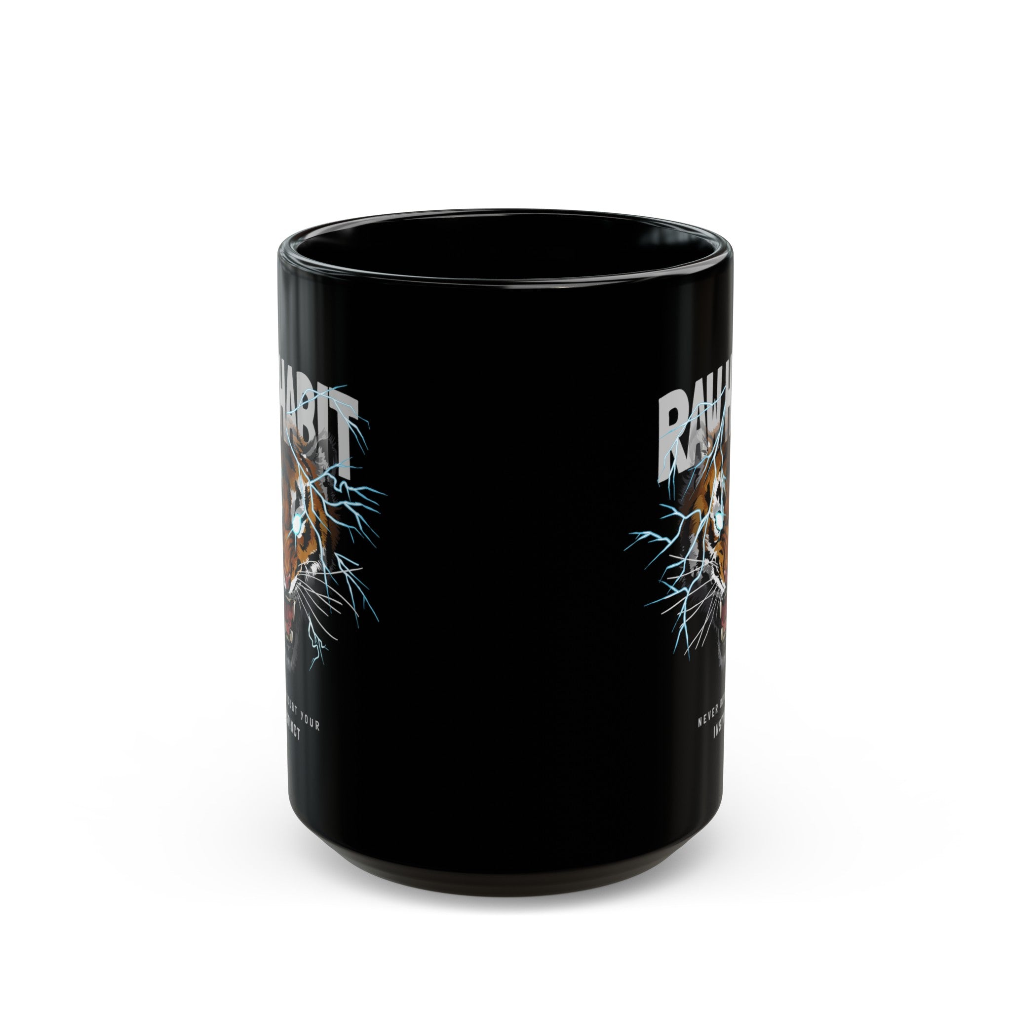 Raw Habit Black Mug (11oz, 15oz)-Phoenix Styles