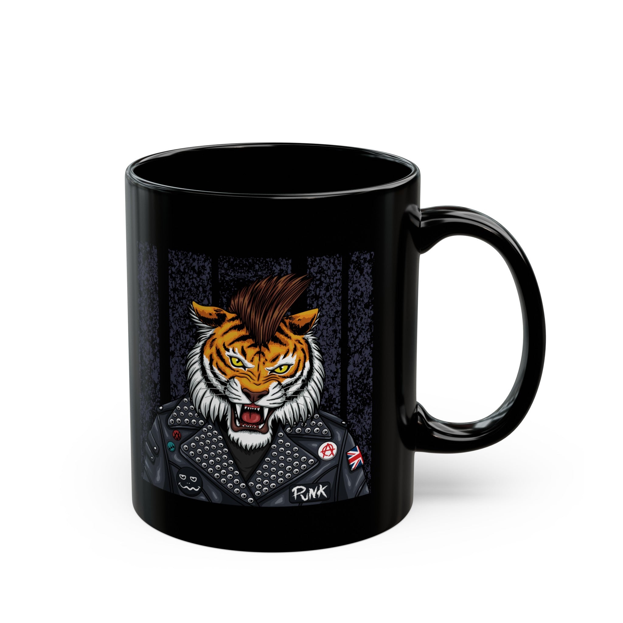 Tiger Black Mug (11oz, 15oz)-Phoenix Styles