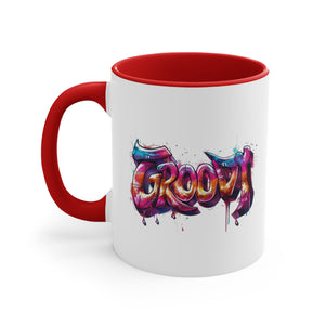 Groovy Accent Coffee Mug, 11oz-Phoenix Styles