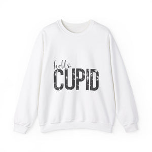 Hello Cupid Valentine's Day Crewneck Sweatshirt-Phoenix Styles