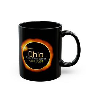 Ohio Total Solar Eclipse Black Mug (11oz, 15oz)-Phoenix Styles