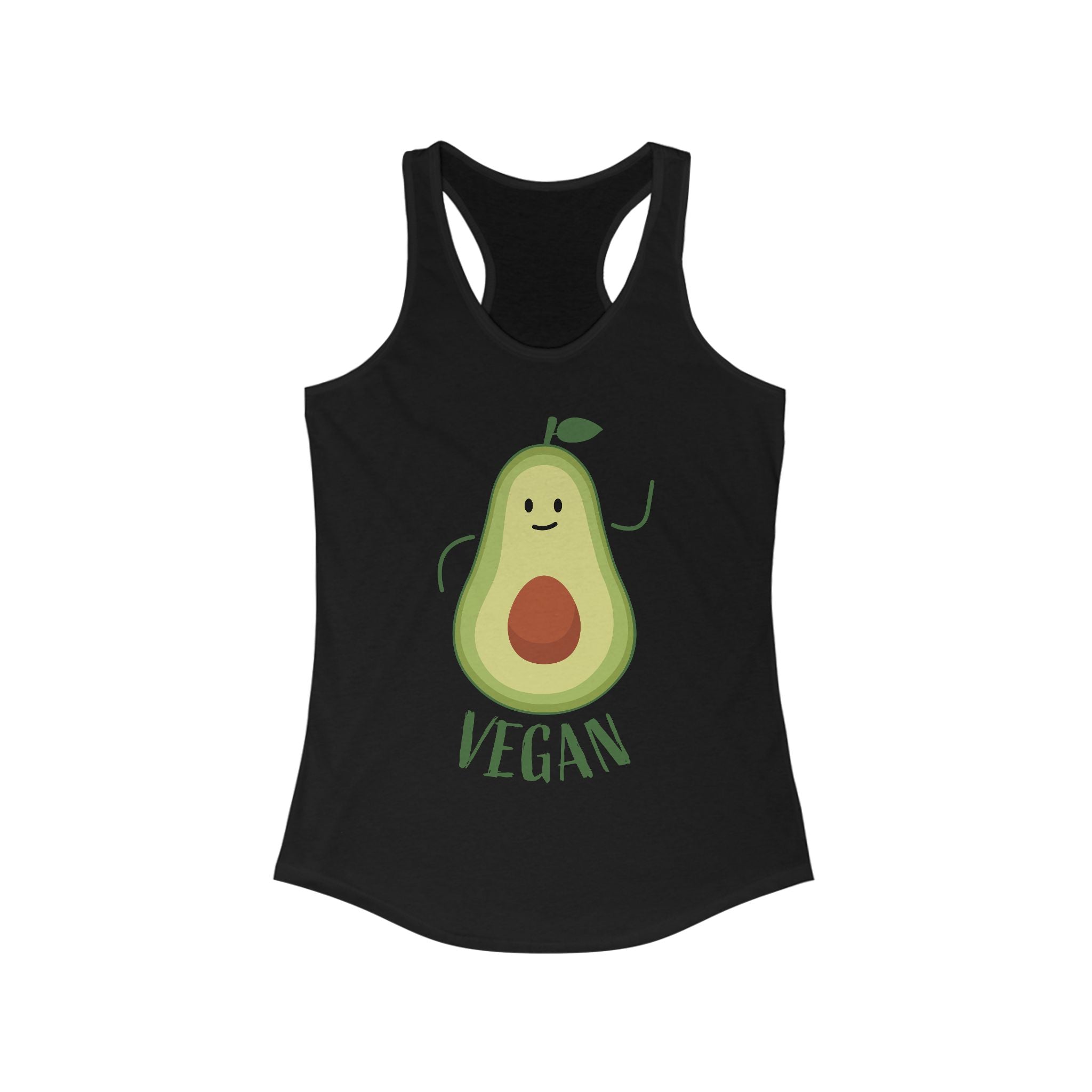 Funny Vegan Avocado Women's Racerback Tank - Perfect for Plant-Based Lovers