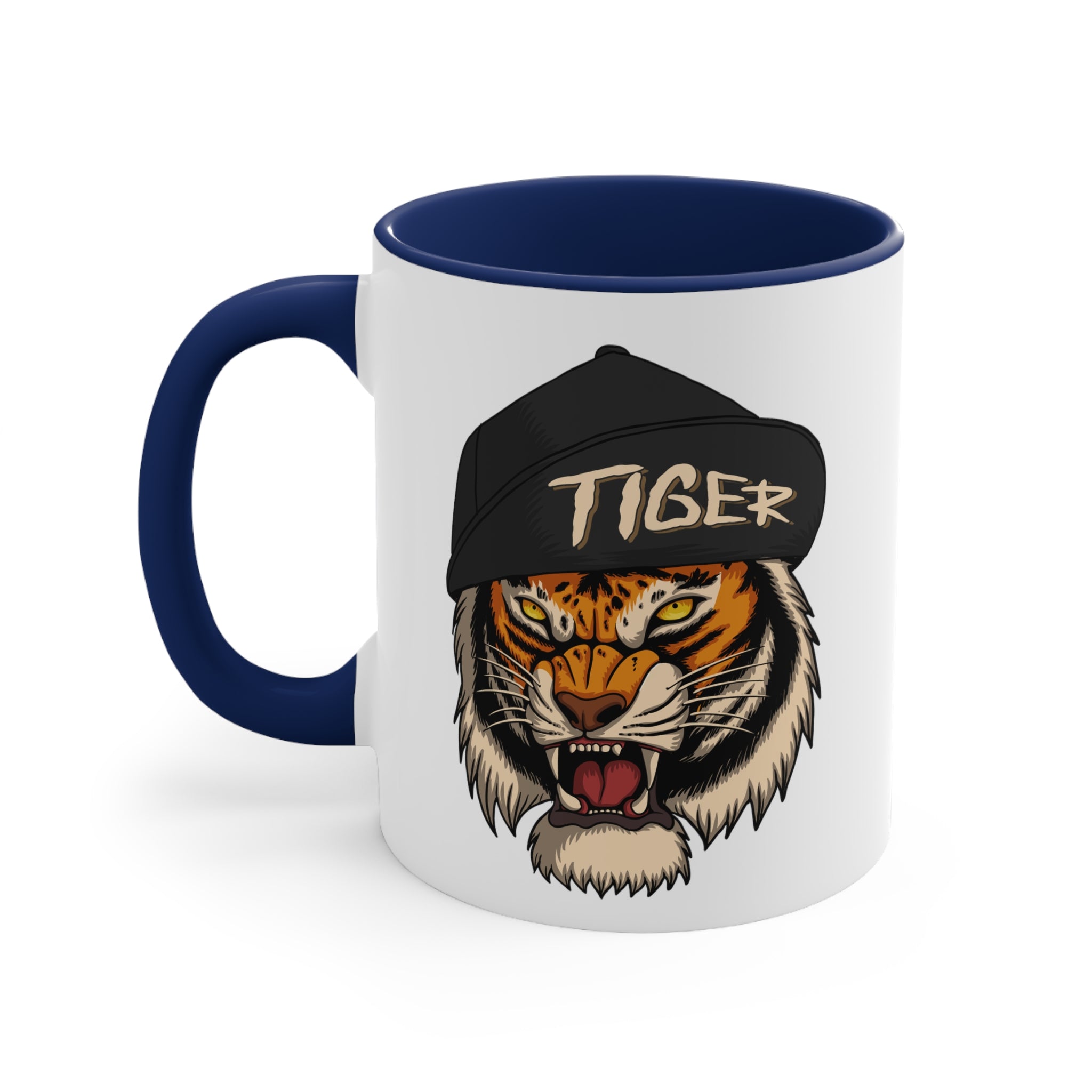 Tiger Accent Coffee Mug, 11oz-Phoenix Styles