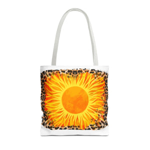 Sun with Leopard Tote Bag-Phoenix Styles