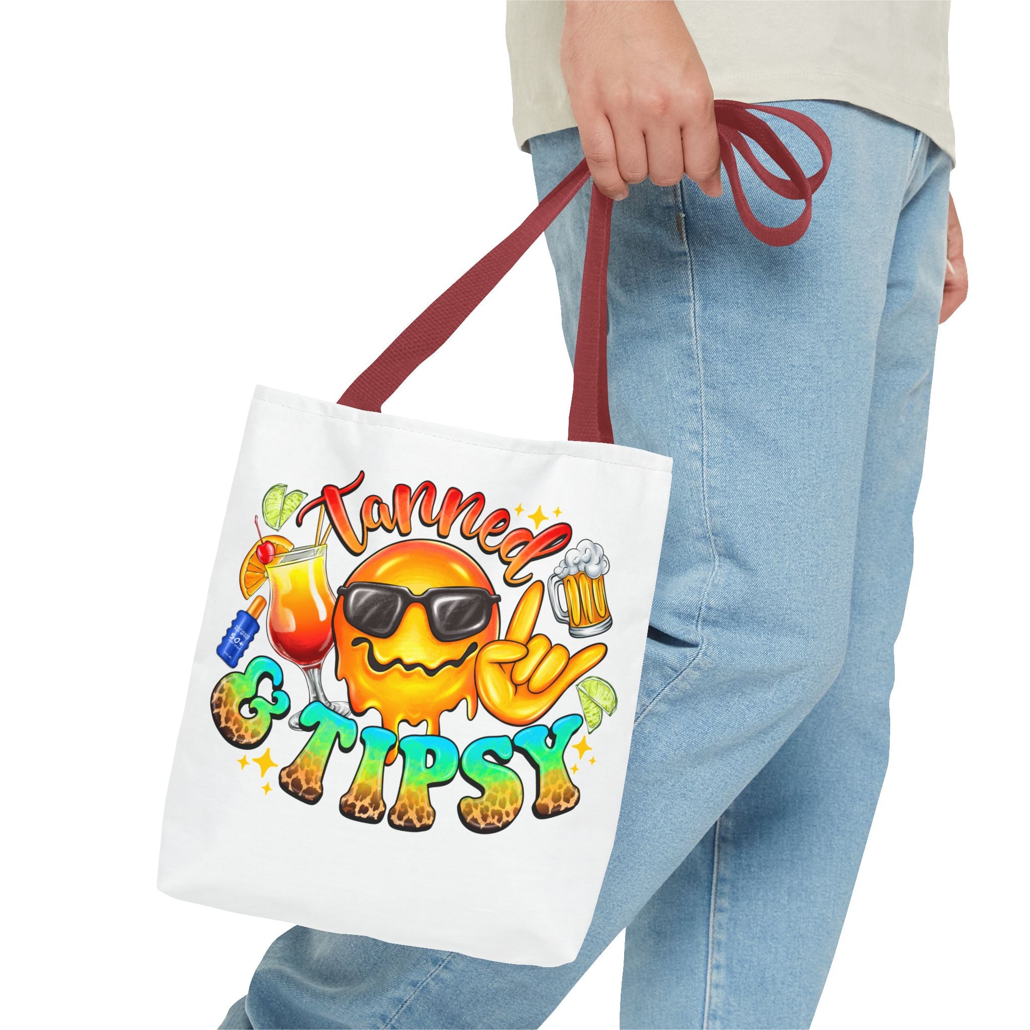 Tanned and Tipsy Tote Bag-Phoenix Styles