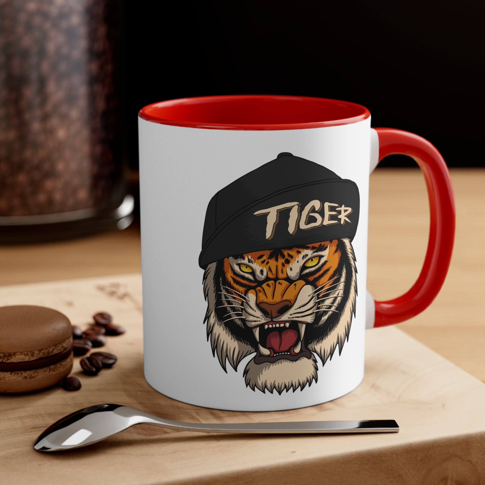 Tiger Accent Coffee Mug, 11oz-Phoenix Styles