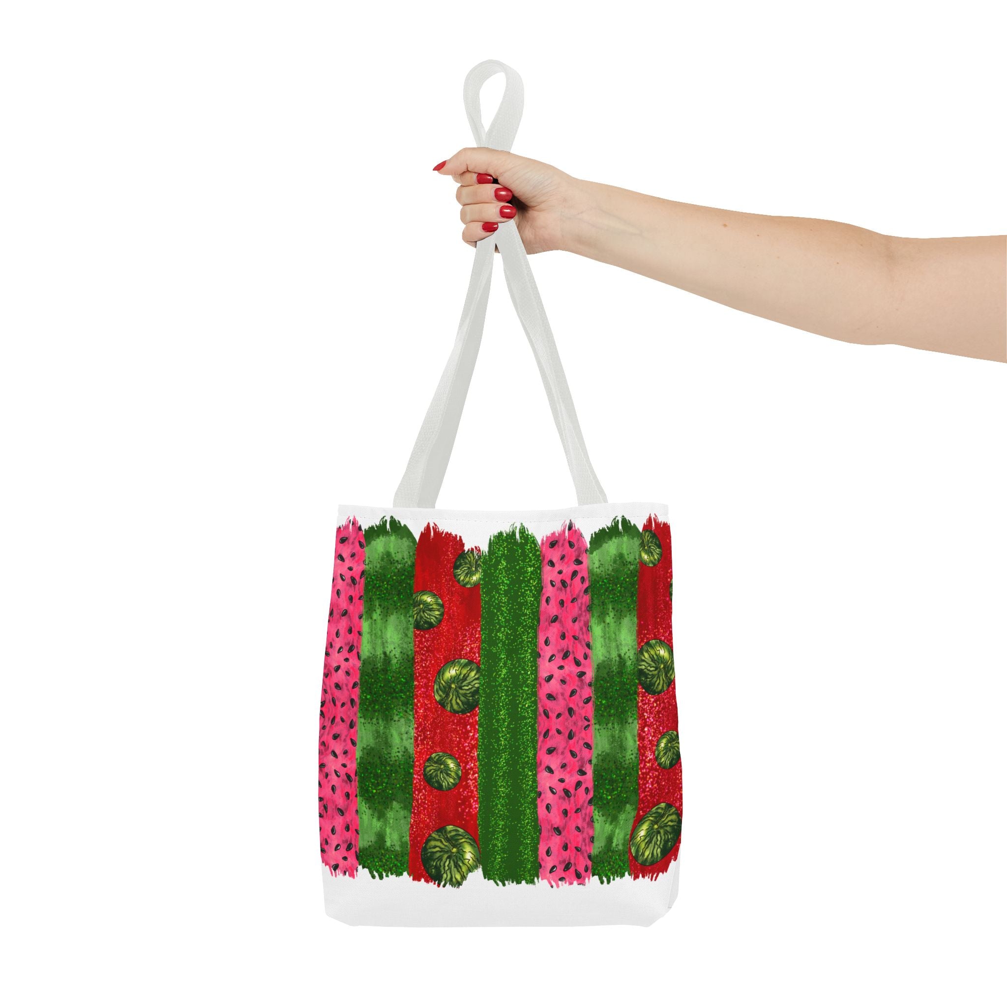 Watermelon Bursh Stroke Tote Bag-Phoenix Styles