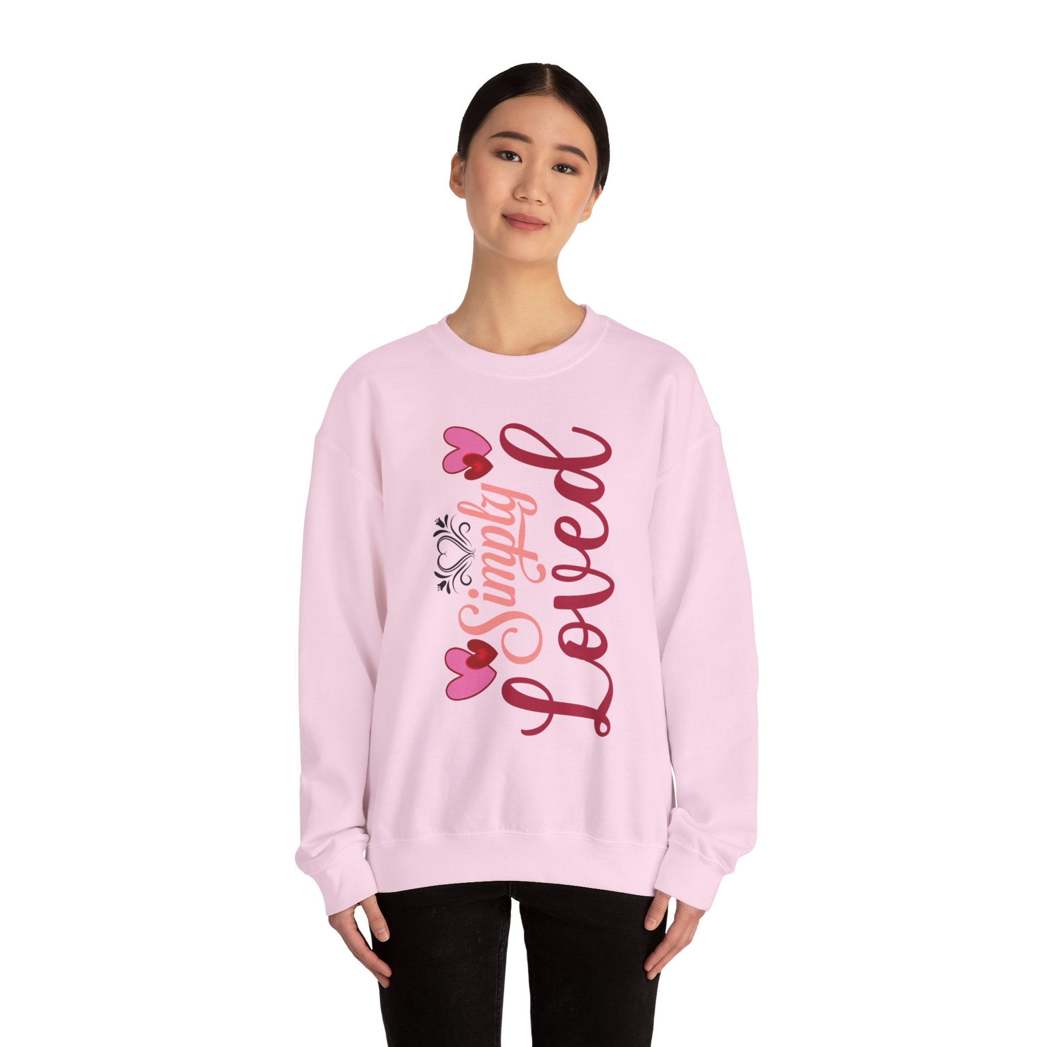 Simply Loved Valentine's Day Crewneck Sweatshirt-Phoenix Styles