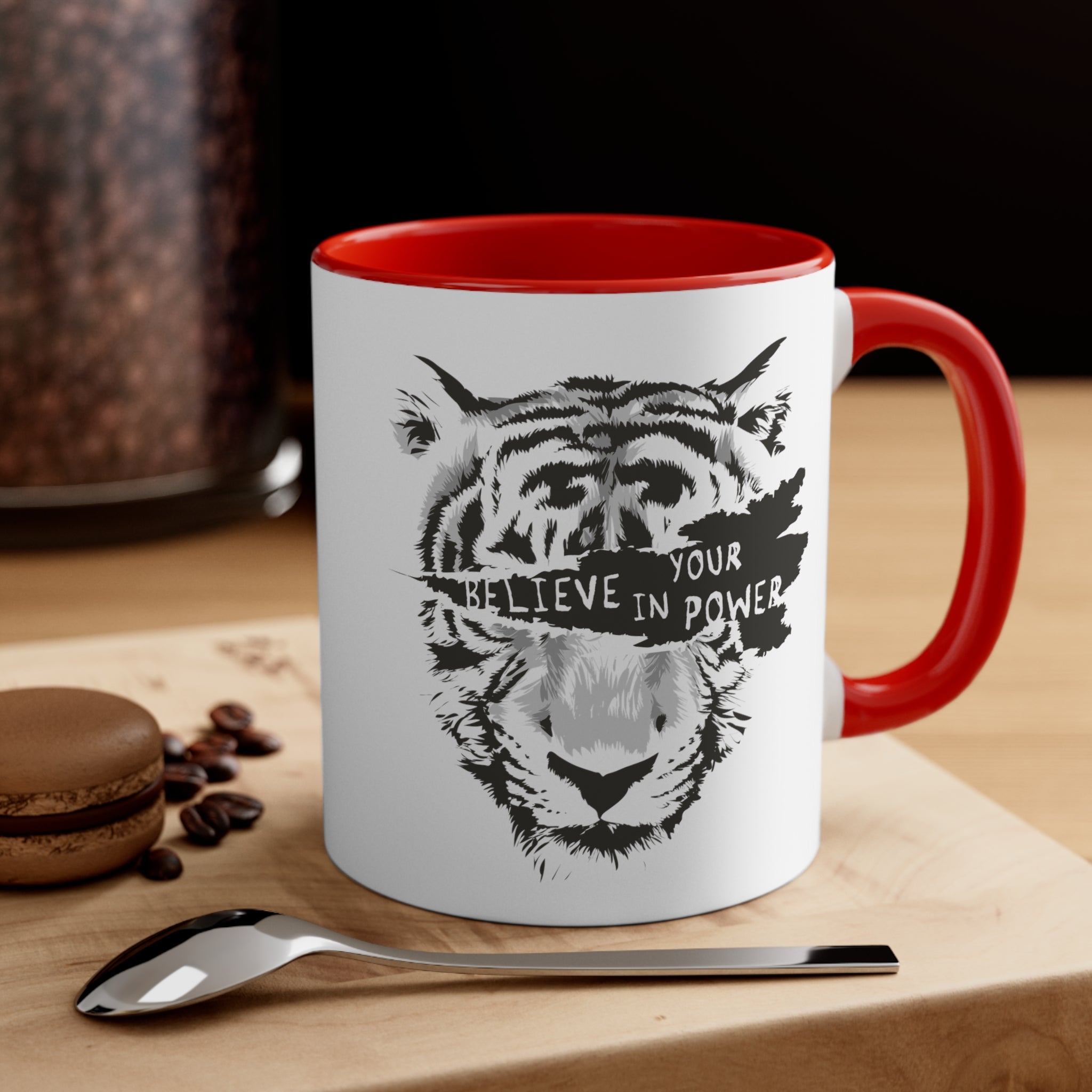 Believe In Your Power Accent Coffee Mug, 11oz-Phoenix Styles