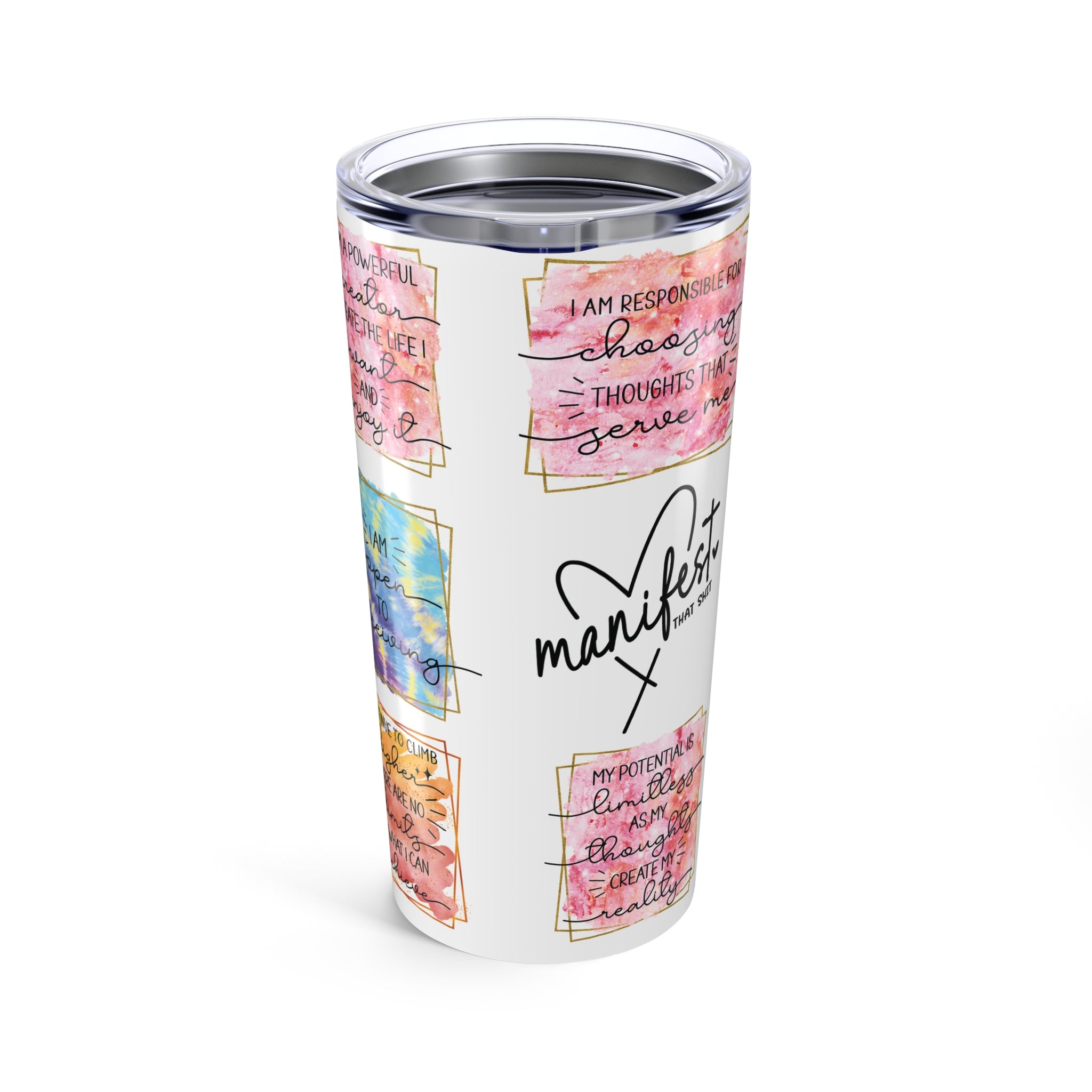 Manifest That Shit Inspirational Drinkware Tumbler 20oz