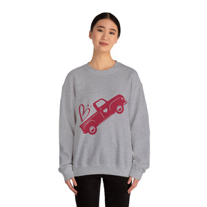 Valentine's Day Truck Crewneck Sweatshirt-Phoenix Styles