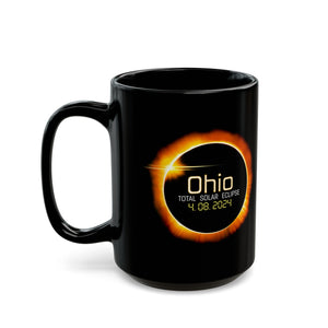 Ohio Total Solar Eclipse Black Mug (11oz, 15oz)-Phoenix Styles