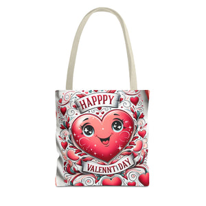 Happy Valentines Day Tote Bag-Phoenix Styles