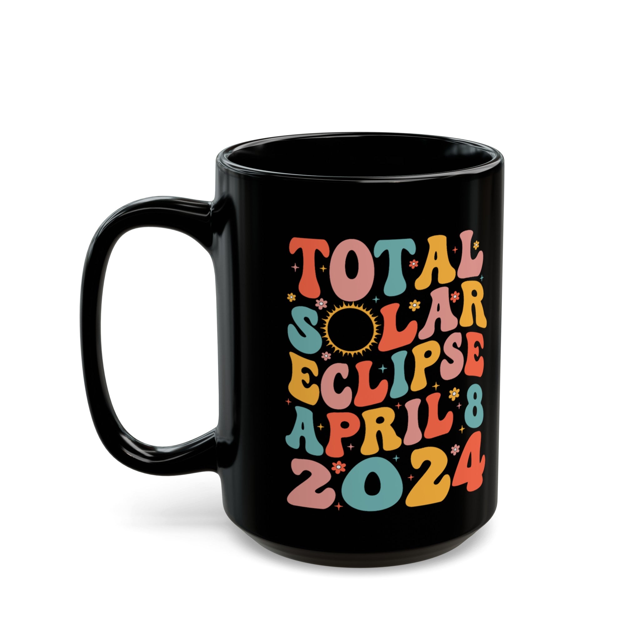 Eclipse April 2024 Black Mug (11oz, 15oz)-Phoenix Styles