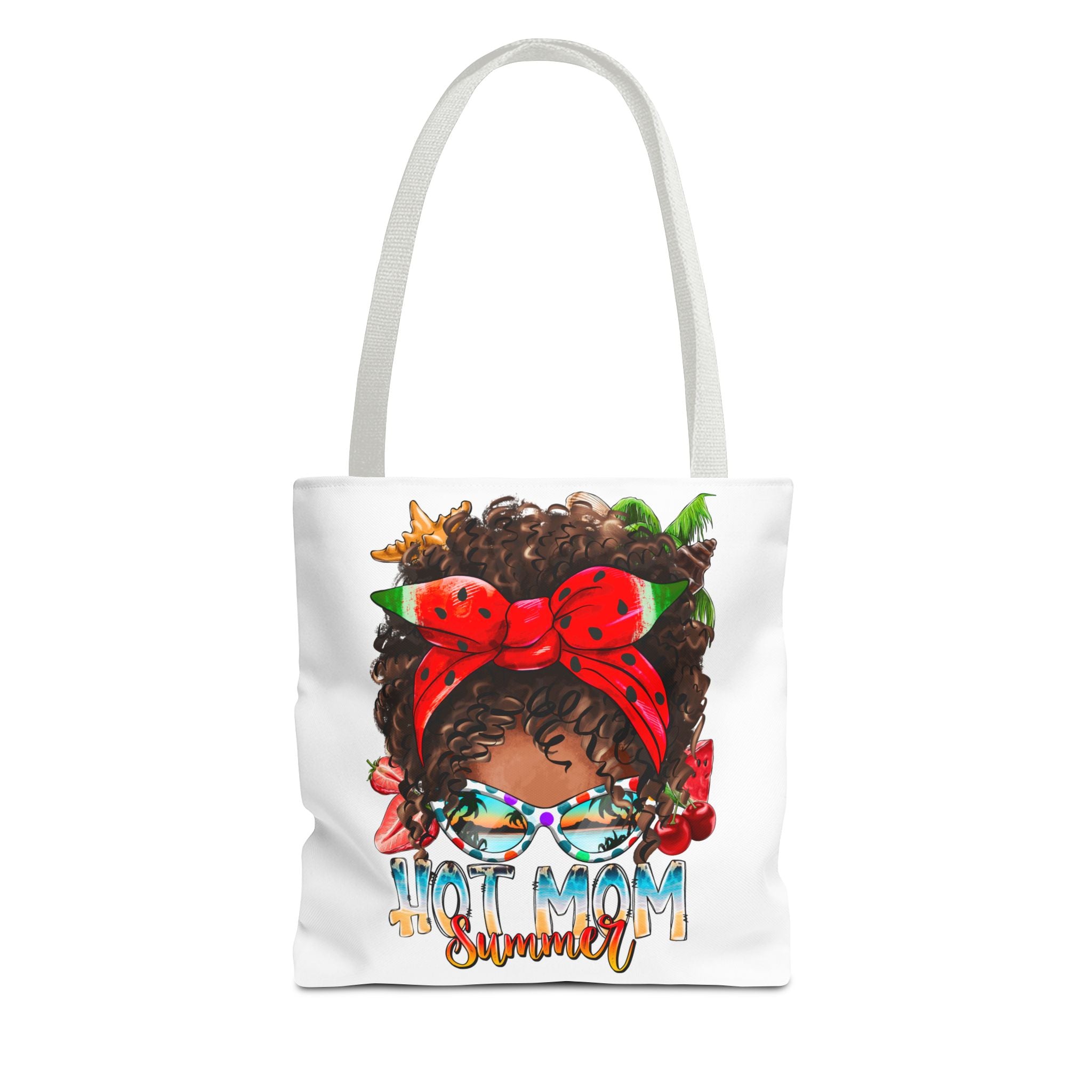 Hot Mom Summer Afro Tote Bag-Phoenix Styles