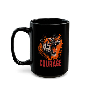 Courage Black Mug (11oz, 15oz)-Phoenix Styles