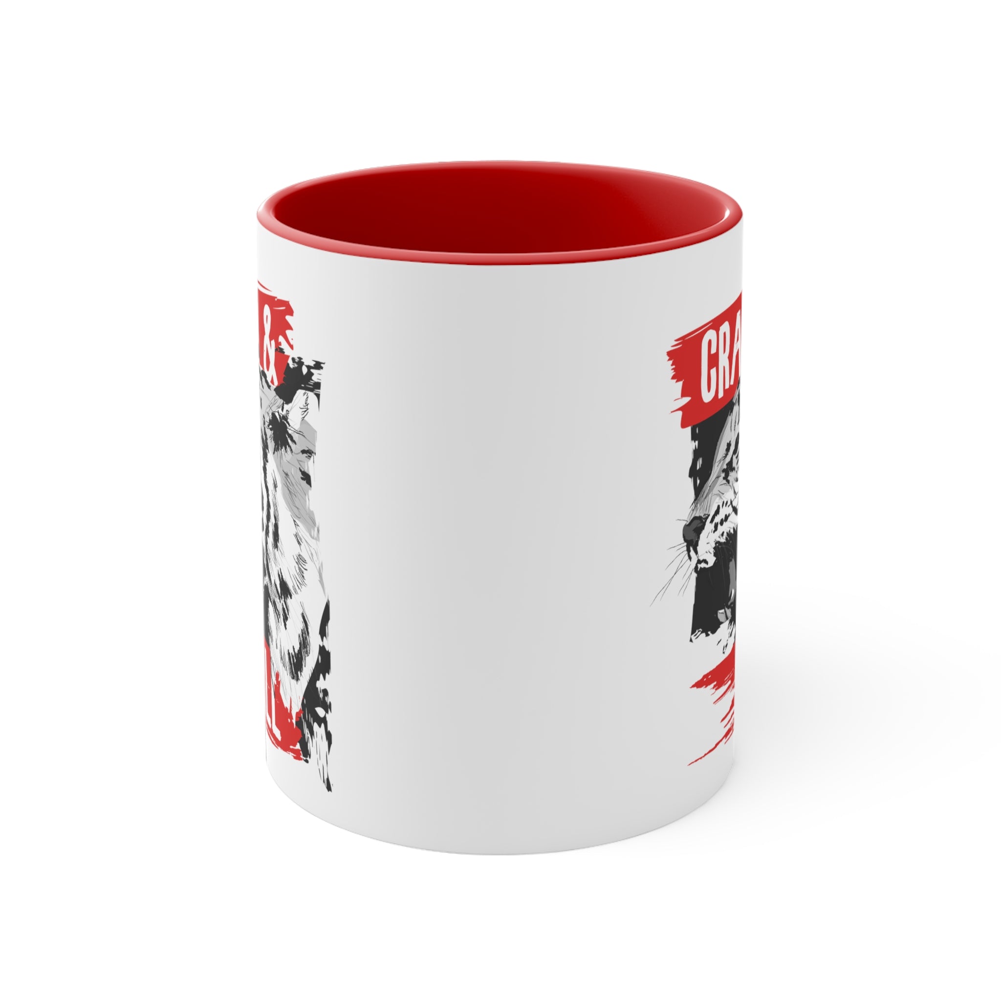 Tiger Crash and Kill Accent Coffee Mug, 11oz-Phoenix Styles