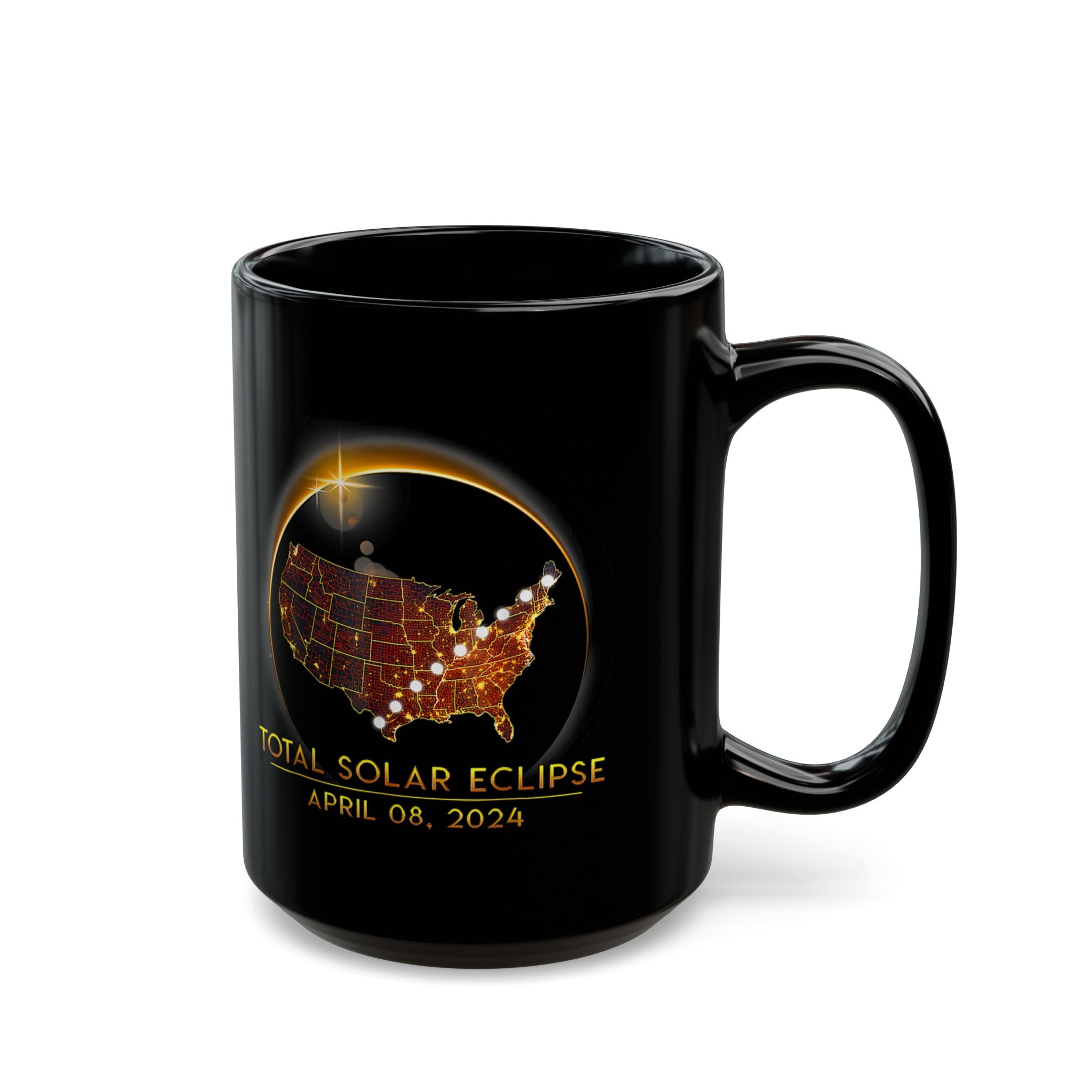 Best Solar Eclipse Black Mug (11oz, 15oz)-Phoenix Styles