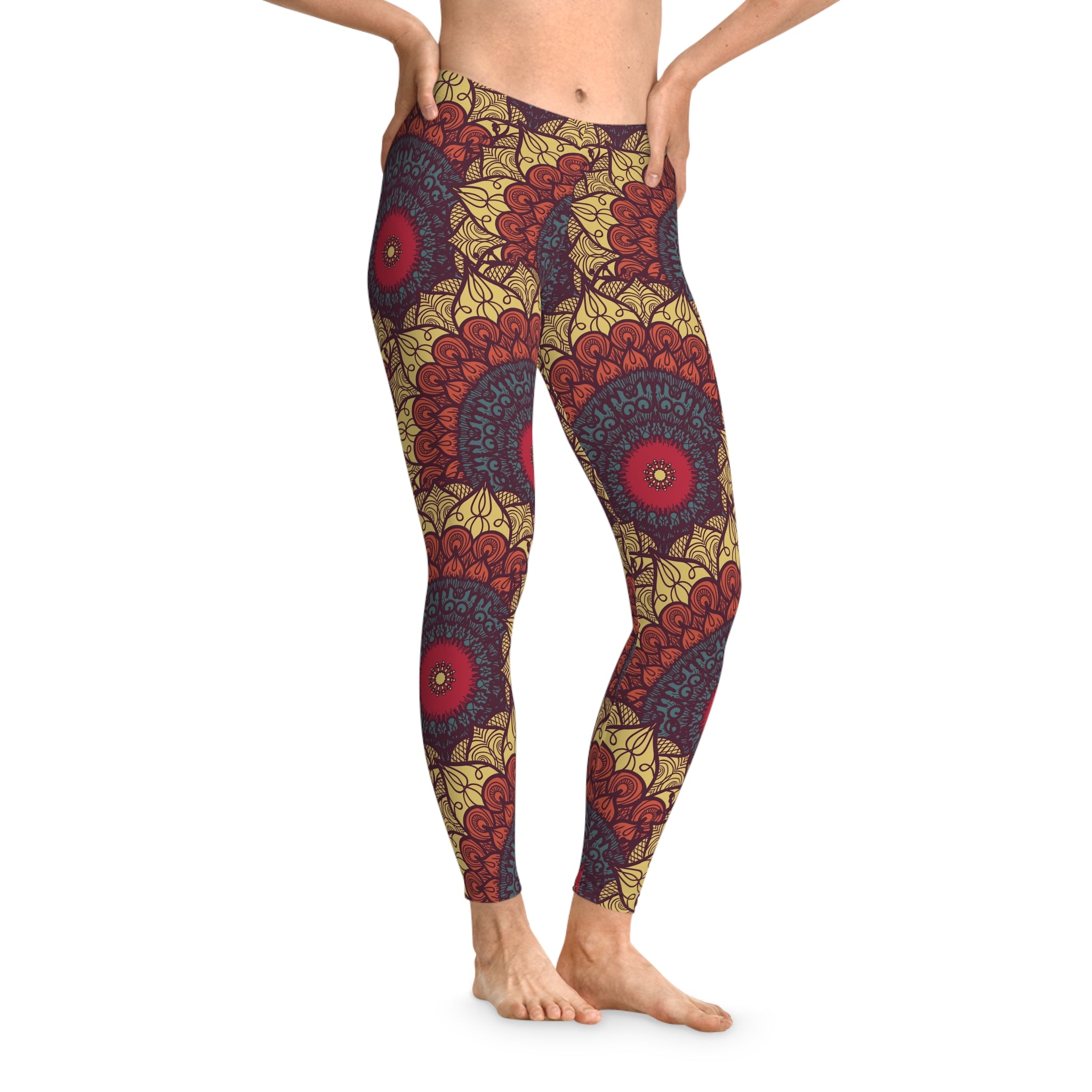 Radiant Mandala Stretchy Leggings