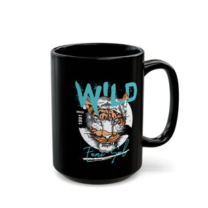 Wild Fierce Soul Black Mug (11oz, 15oz)-Phoenix Styles