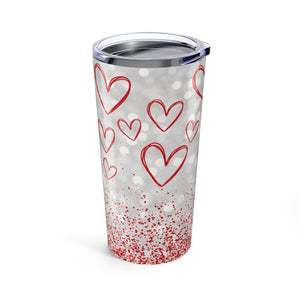 Hearty Heart Valentine's Day Tumbler-Phoenix Styles