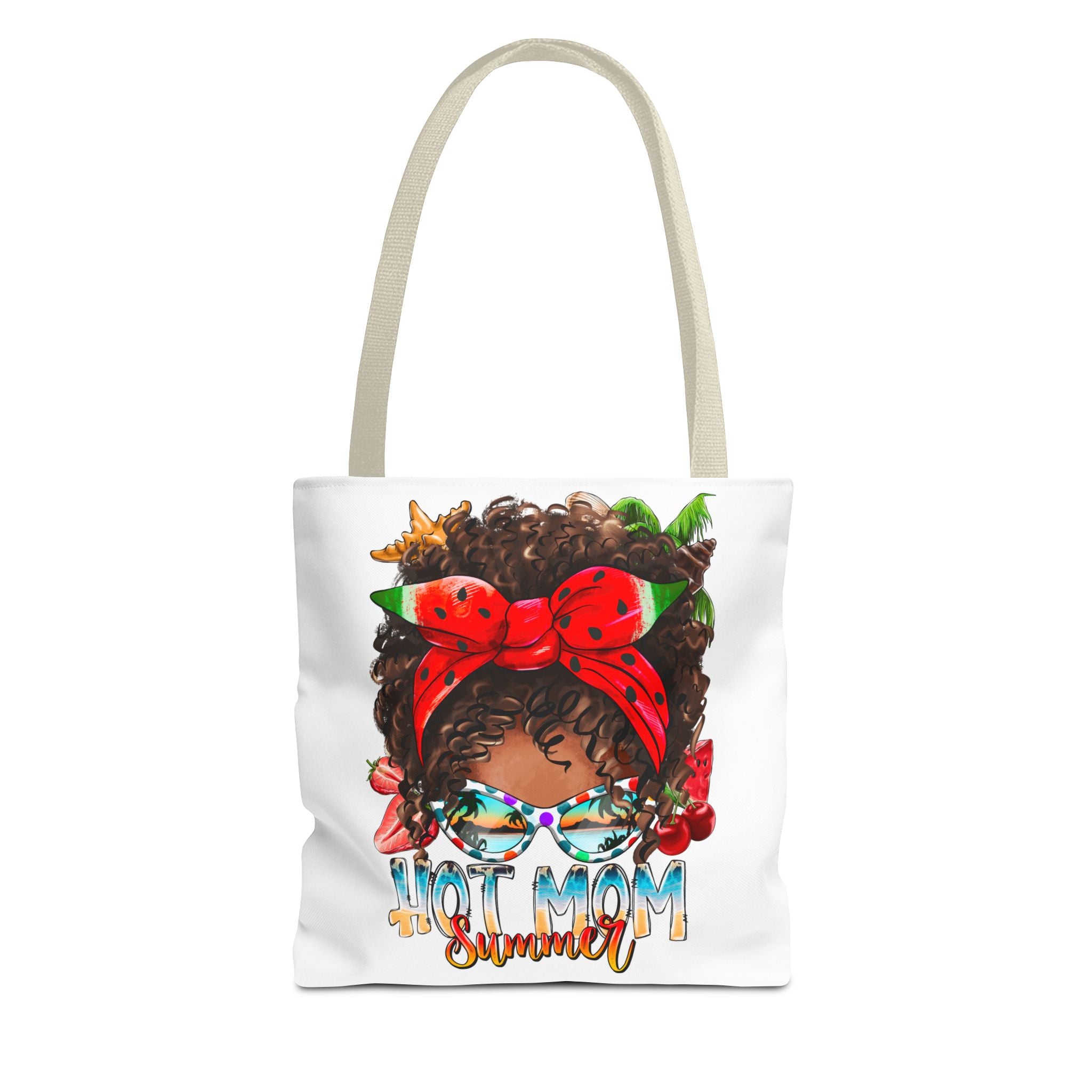 Hot Mom Summer Afro Tote Bag-Phoenix Styles