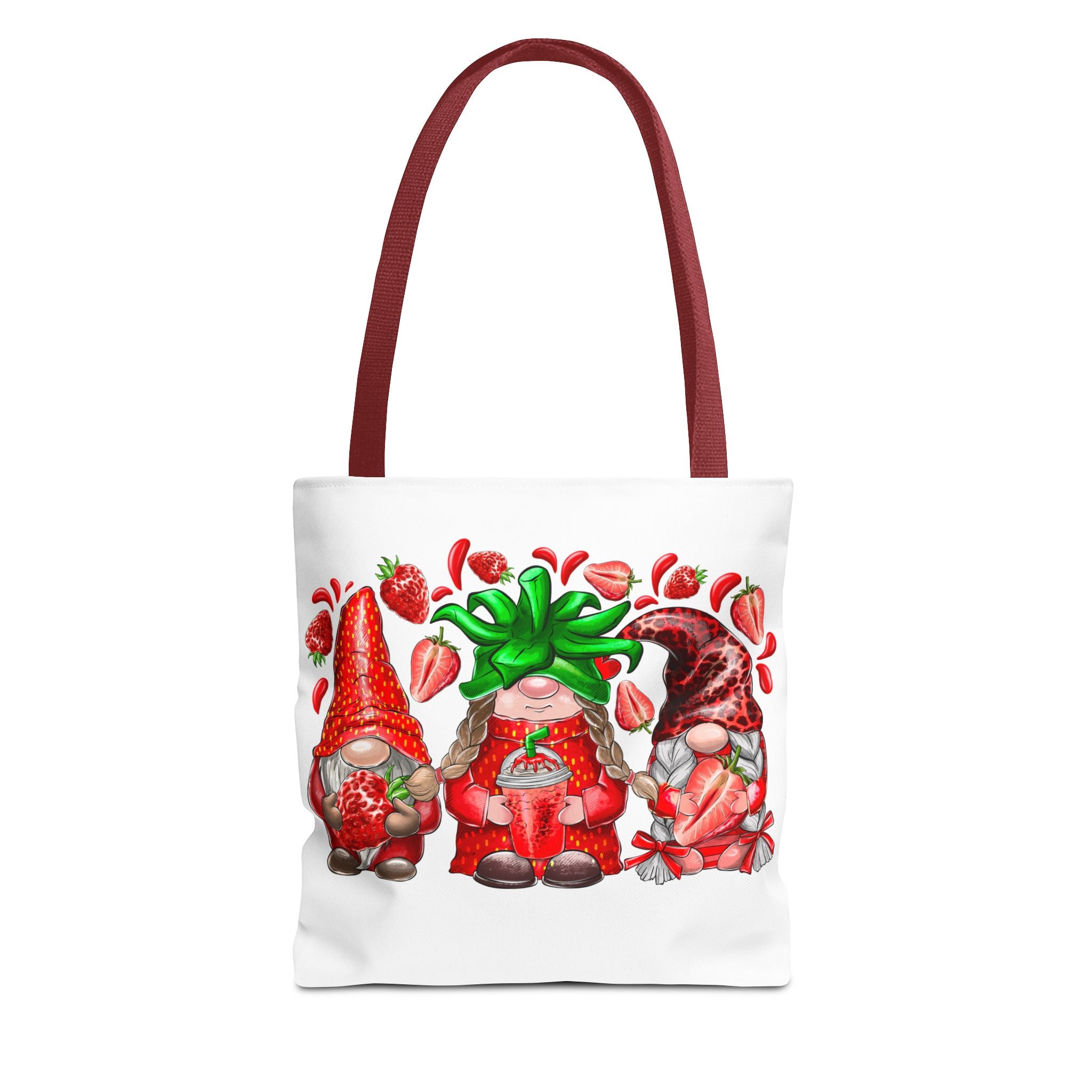 Strawberry Gnomes Tote Bag-Phoenix Styles