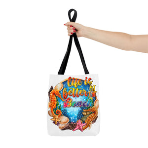 Life is Better At the Beach Tote Bag-Phoenix Styles