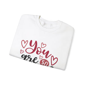 You Are So Loved Valentine's Day Crewneck Sweatshirt-Phoenix Styles