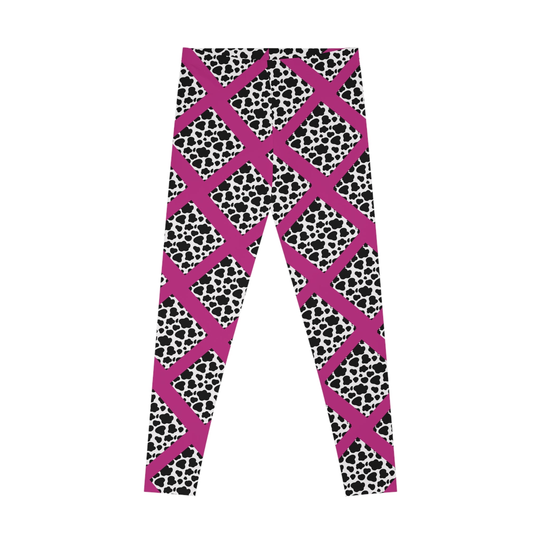 Jungle Beat Pink Stripe with Print Leggings