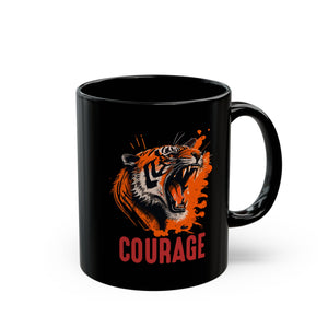 Courage Black Mug (11oz, 15oz)-Phoenix Styles