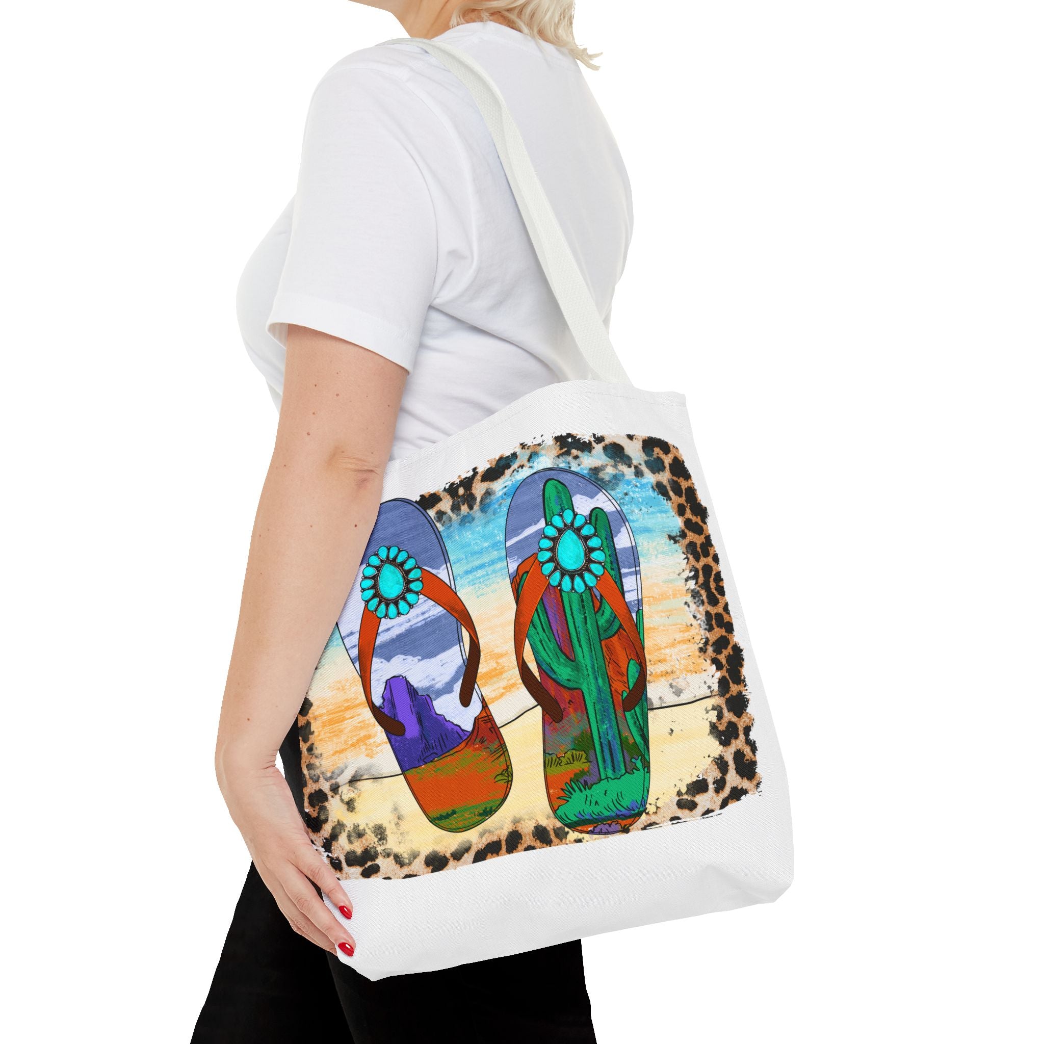 Flips Flops Summer Tote Bag-Phoenix Styles