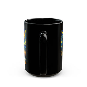 Solar Texas Eclipse Black Mug (11oz, 15oz)-Phoenix Styles