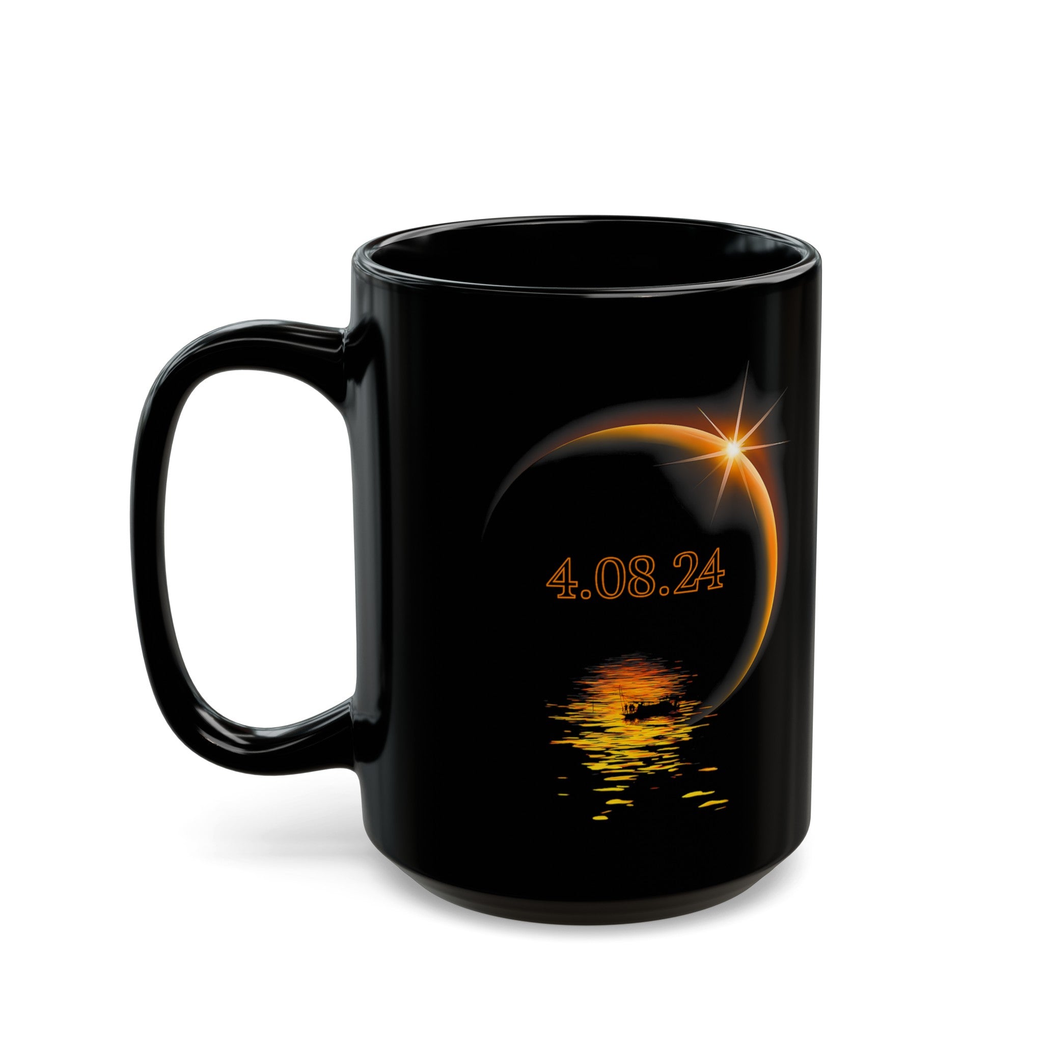 Solar Sunset Black Mug (11oz, 15oz)-Phoenix Styles