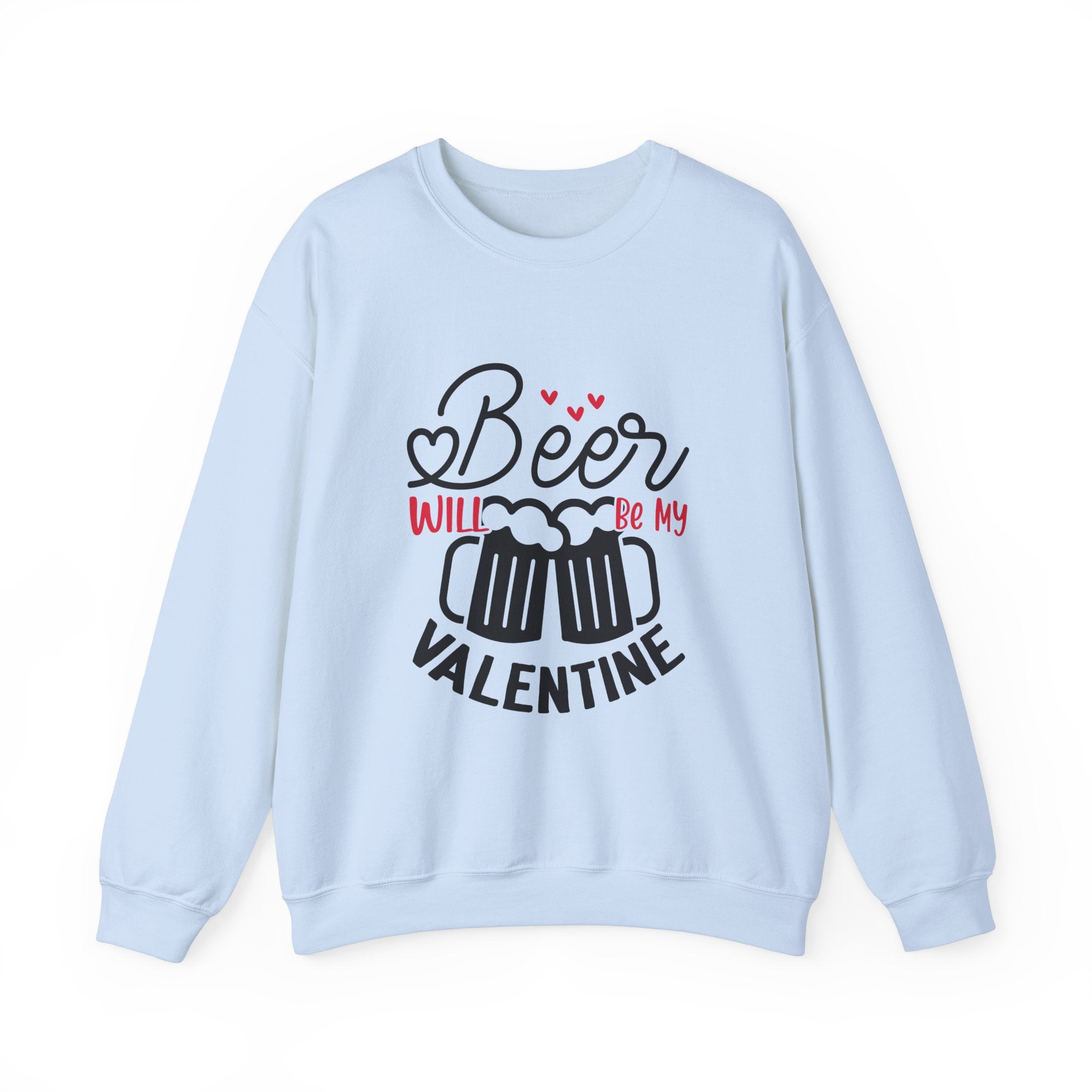 Beer Is My Valentine-Valentine's Day Crewneck Sweatshirt-Phoenix Styles