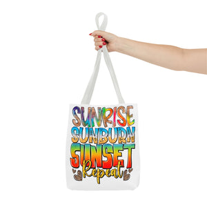 Sunrise Sunburn Sunset Repeat Tote Bag-Phoenix Styles