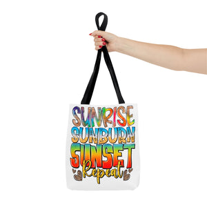 Sunrise Sunburn Sunset Repeat Tote Bag-Phoenix Styles