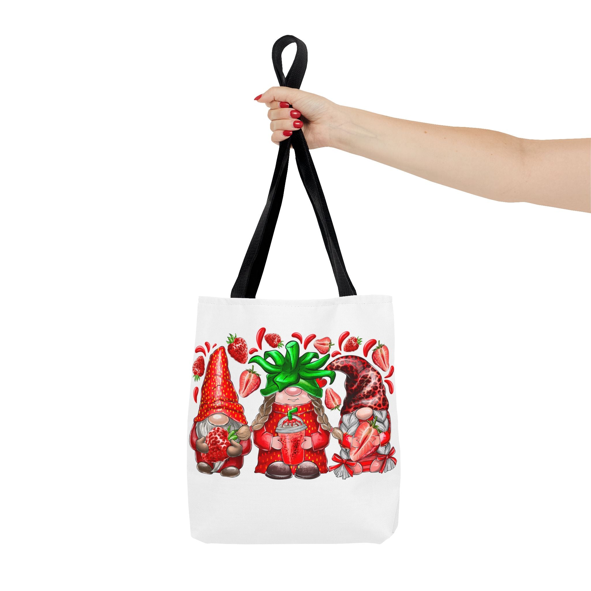 Strawberry Gnomes Tote Bag-Phoenix Styles