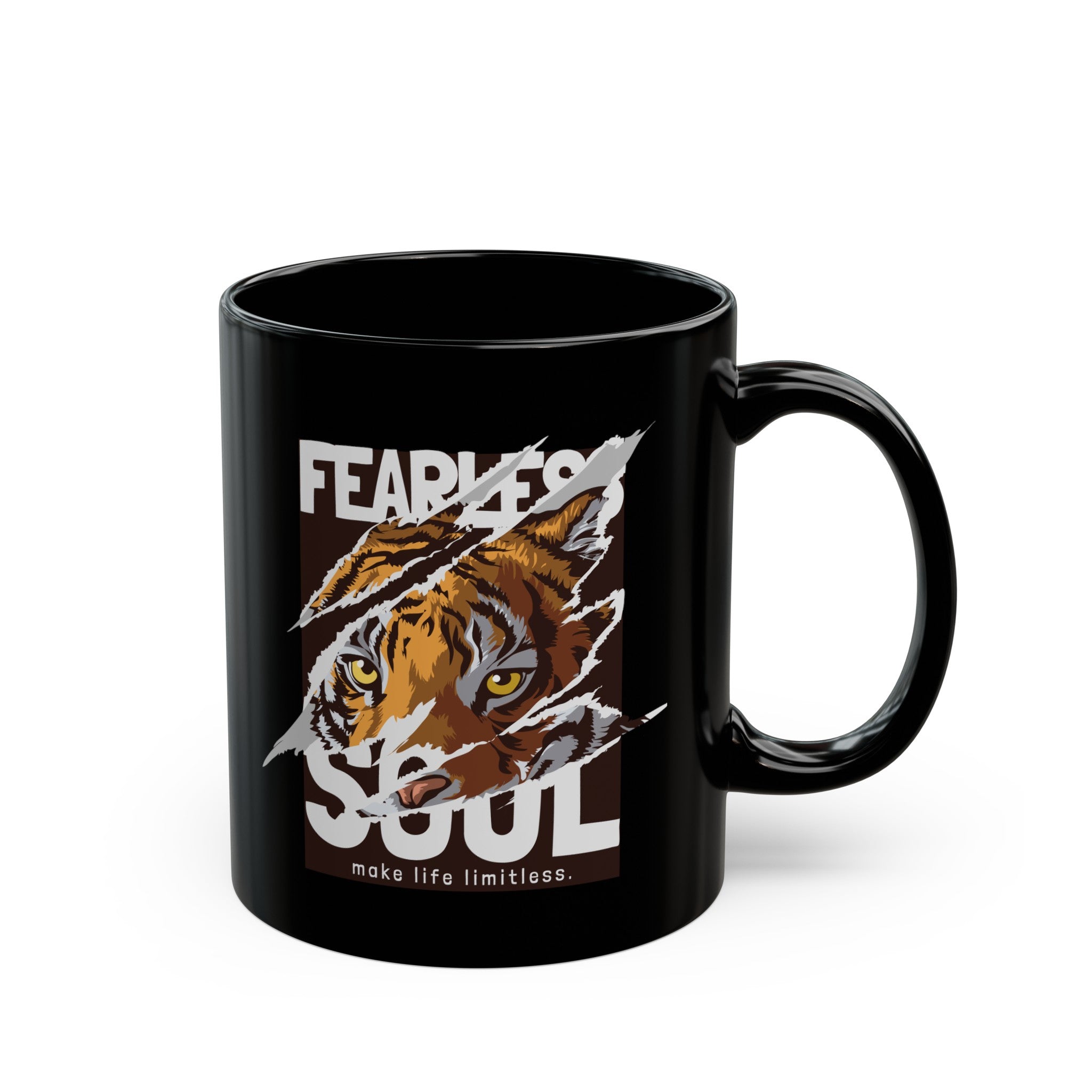 Fearless Soul Black Mug (11oz, 15oz)-Phoenix Styles