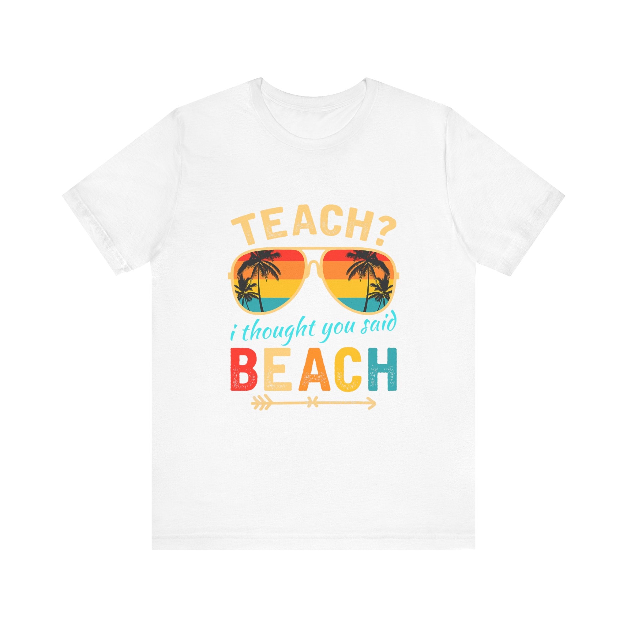 Beach Vibes Teacher Tee - Perfect for Summer Fun!