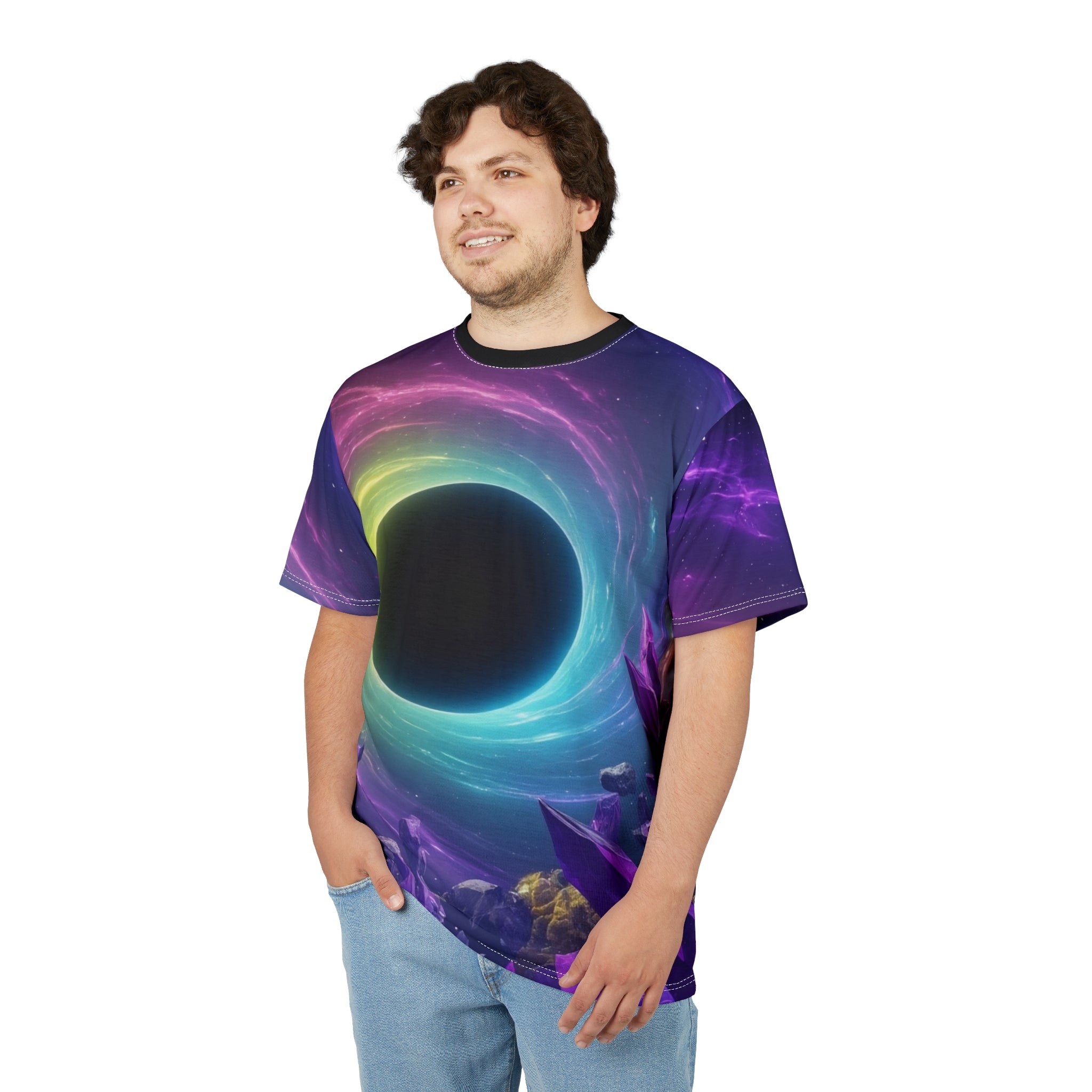 Cosmic Vortex Tee - Galaxy Inspired Design