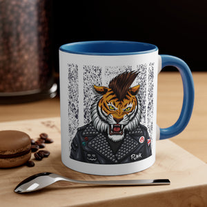 Tiger Accent Coffee Mug, 11oz-Phoenix Styles