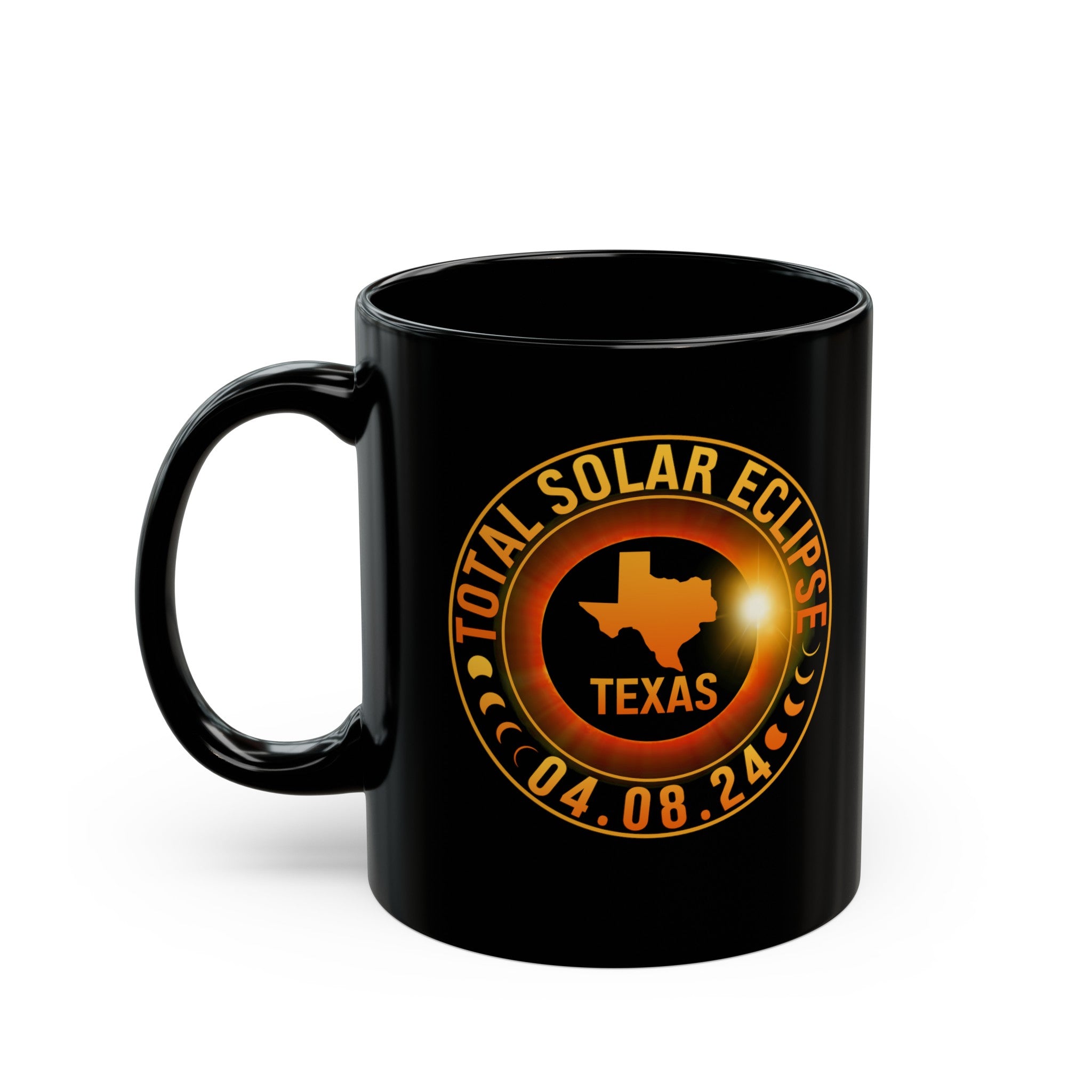 Solar Eclipse Black Mug (11oz, 15oz)-Phoenix Styles