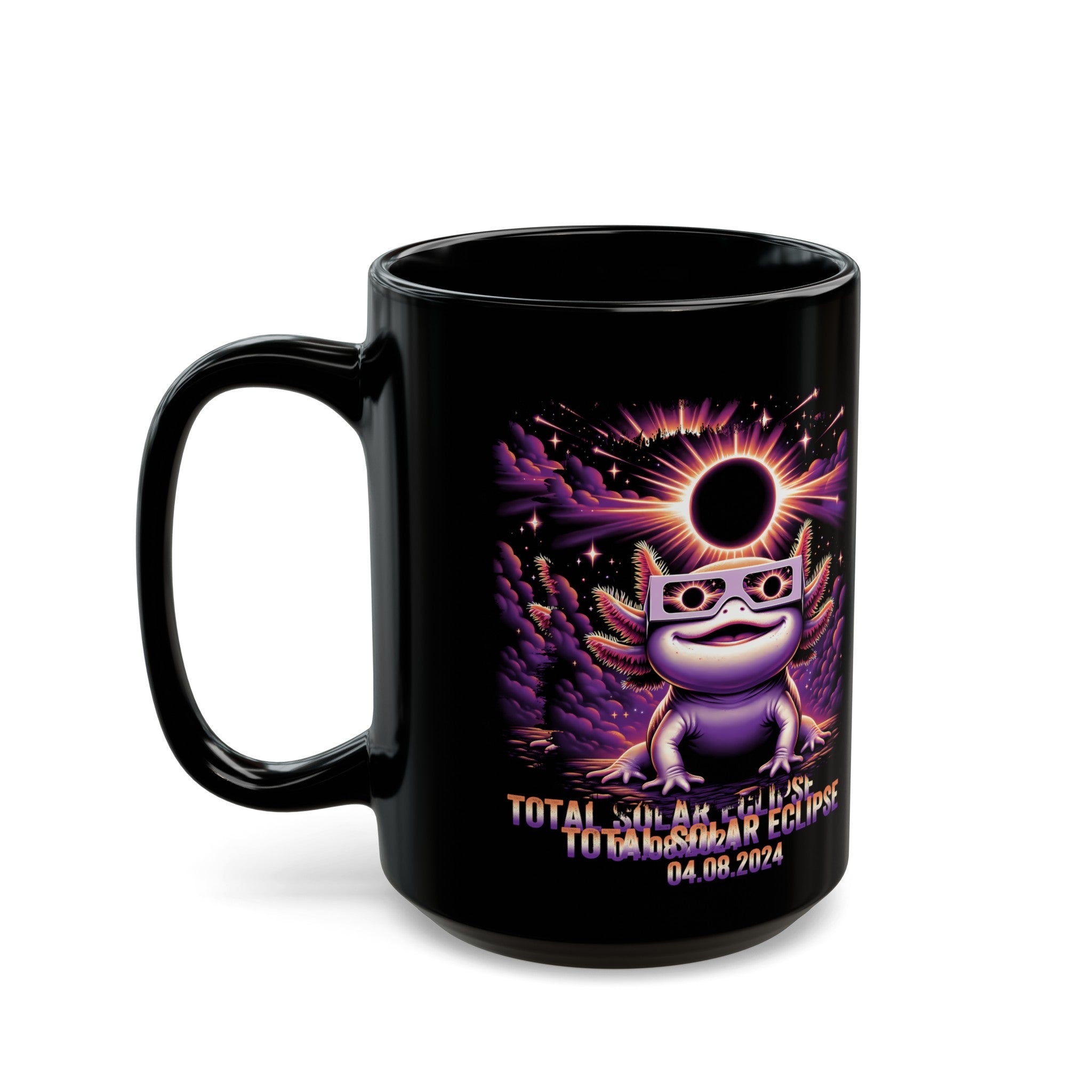 Total Solar Eclipse Black Mug (11oz, 15oz)-Phoenix Styles