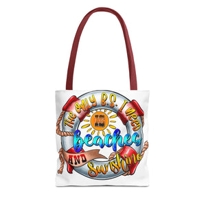 Beaches Sunshine Flip Flop Tote Bag-Phoenix Styles