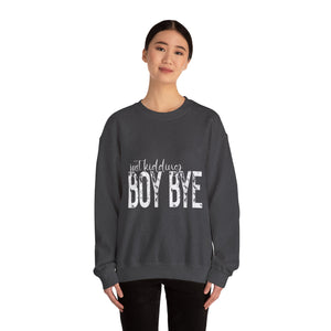 Boy Bye Valentine's Day Crewneck Sweatshirt-Phoenix Styles