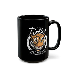 Stay Fierced Black Mug (11oz, 15oz)-Phoenix Styles