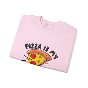 Pizza Is My Love Valentine's Day Crewneck Sweatshirt-Phoenix Styles