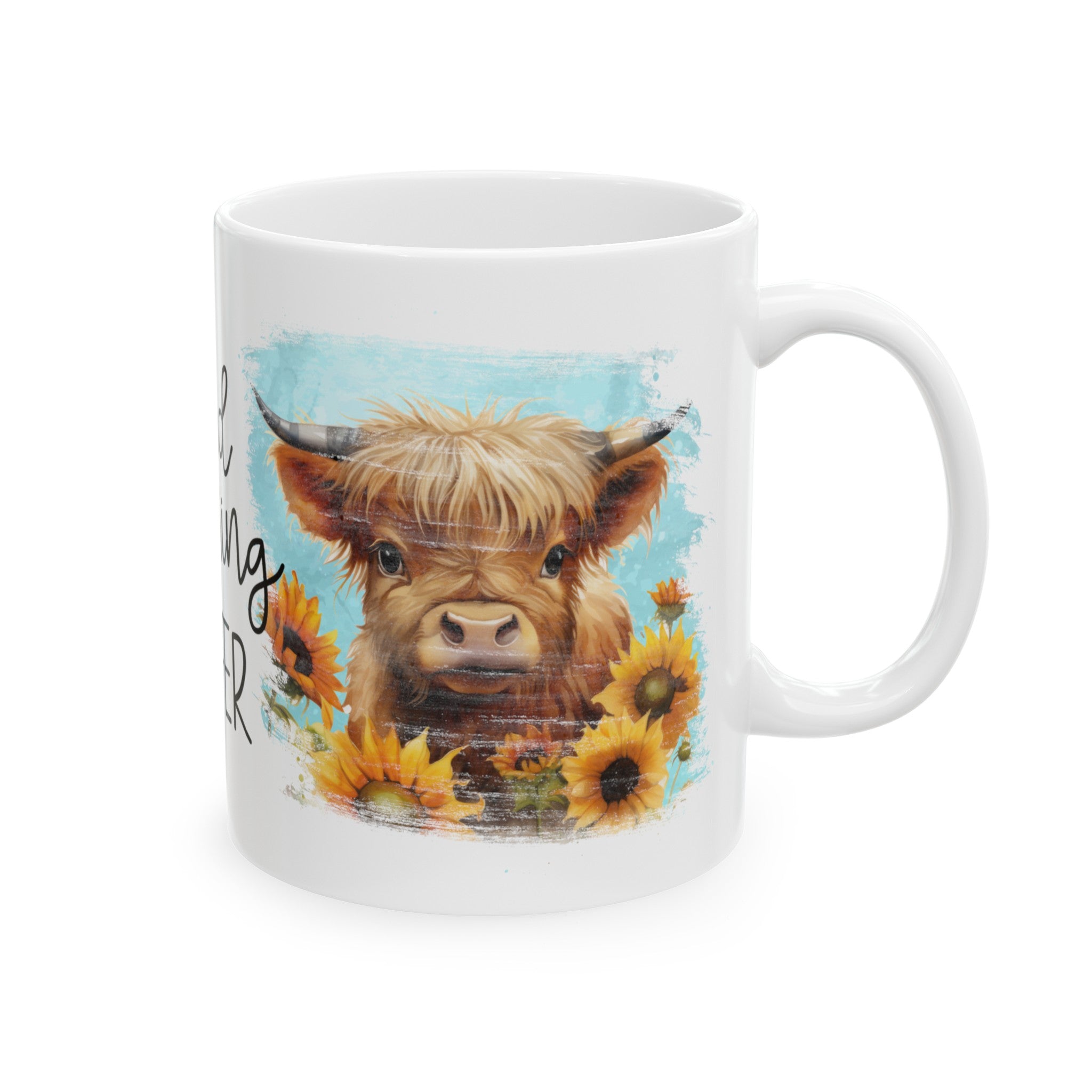 Good Morning Heifer Ceramic Mug, (11oz, 15oz)-Phoenix Styles